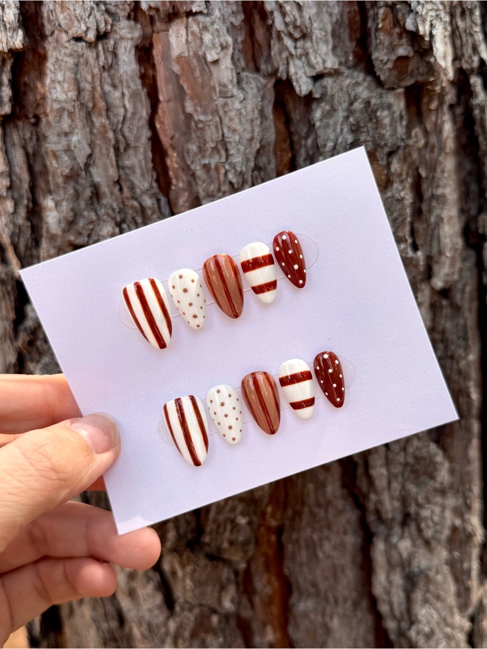 Cinnamon Press-On Nails